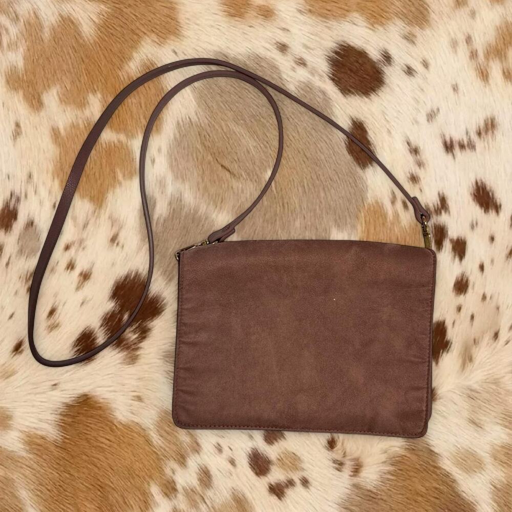 Vintage dusty plum brown shoulder